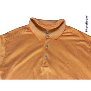 Tommy Bahama‎ Shirt Large Mens Orange Polo  Golf